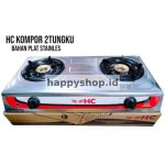 Kompor Gas 2 Tungku Stainless Steel HC