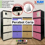 LEMARI PX TONE 3 SUSUN KACA+KUNCI